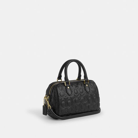 NWT Coach Outlet Mini Rowan Crossbody Bag In Signature Leather - Picture 2 of 7